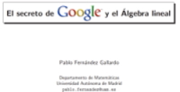 google y el álgebra lineal