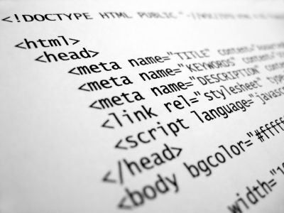 texto HTML código fuente