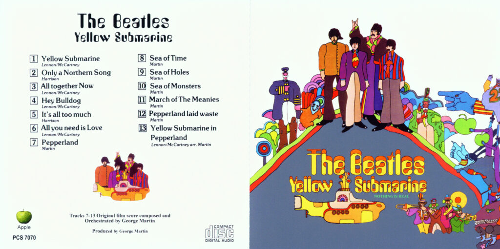 Cubierta del disco Yellow Submarine de The Beatles