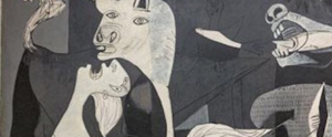 fragmenteo del Guernica de Picasso